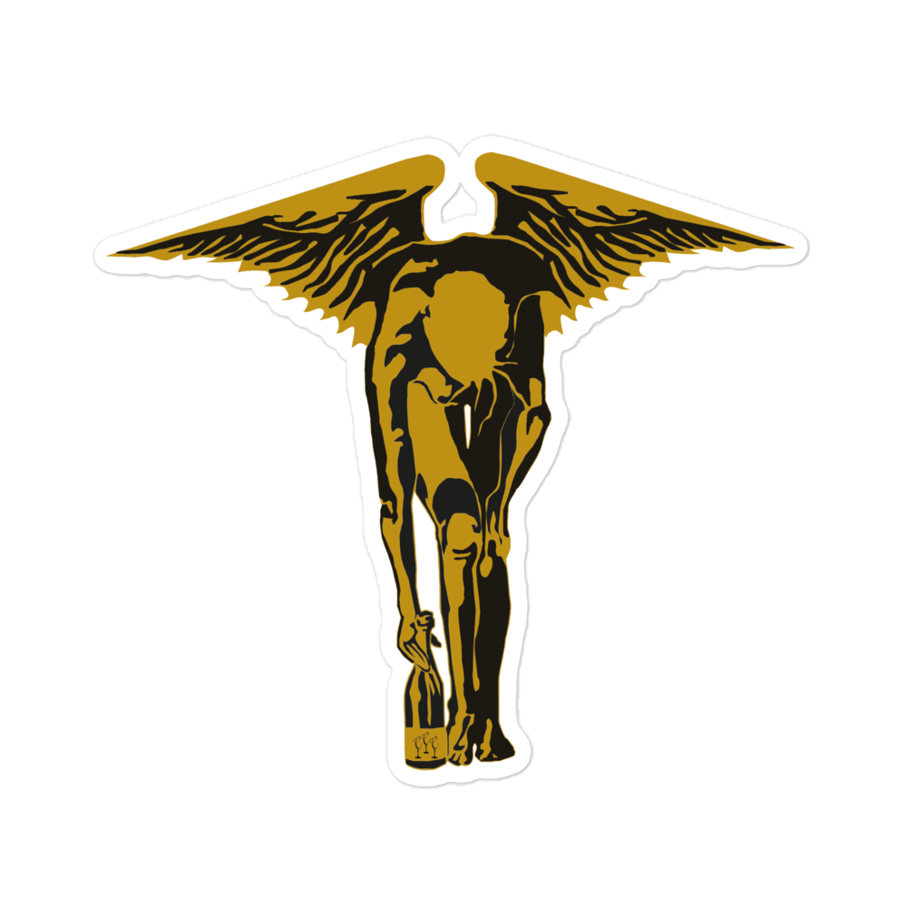 Gold Angel - Bubble-free stickers