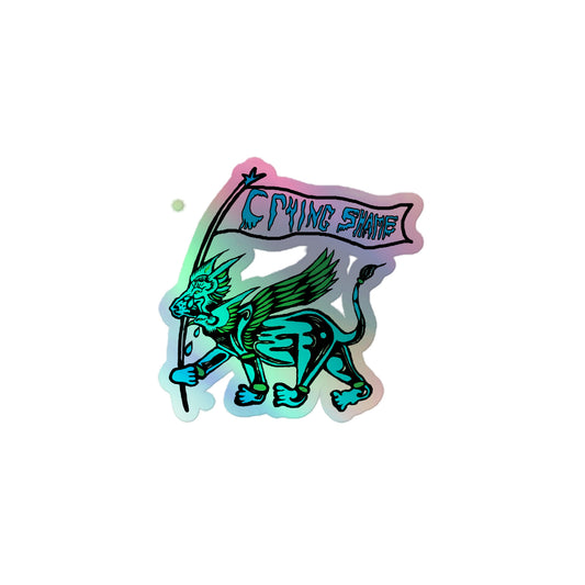 Crying Shame  Lion Bird - Holographic stickers