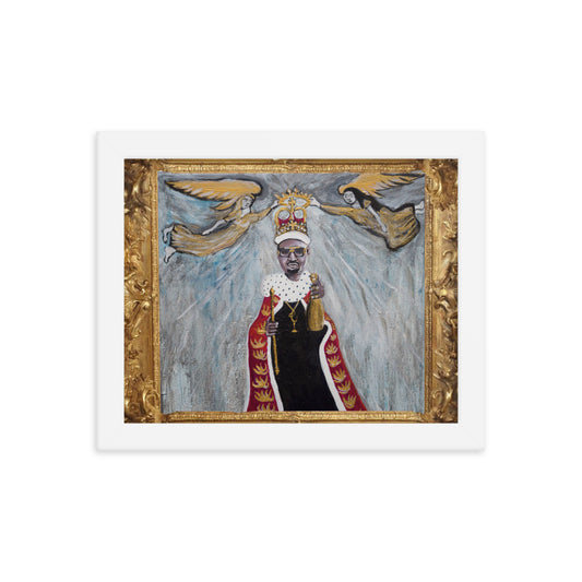 Framed photo paper poster