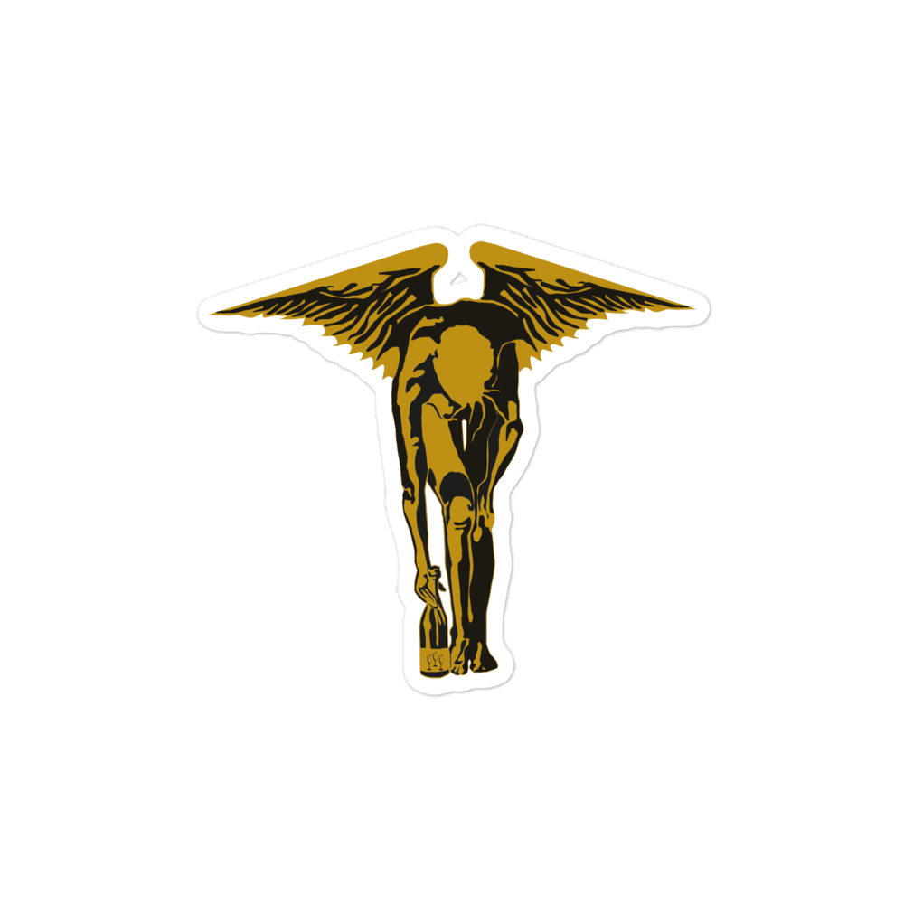Gold Angel - Bubble-free stickers